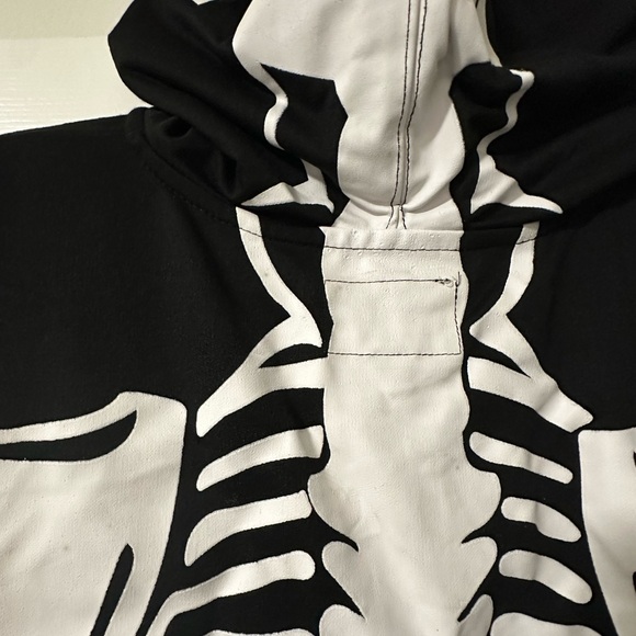 Tipsy Elves Skeleton Full Face Zippered Costume size XXL - Picture 6 of 9